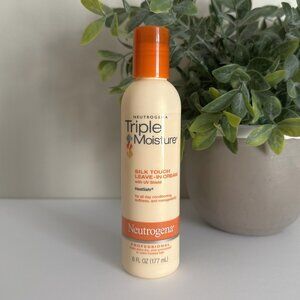 Neutrogena Triple Moisture Silk Touch LEAVE-IN CREAM Hair Conditioner 6 oz 90% +